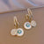 Double Trouble Hoops Drop Earrings