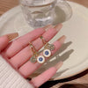 Double Trouble Hoops Drop Earrings