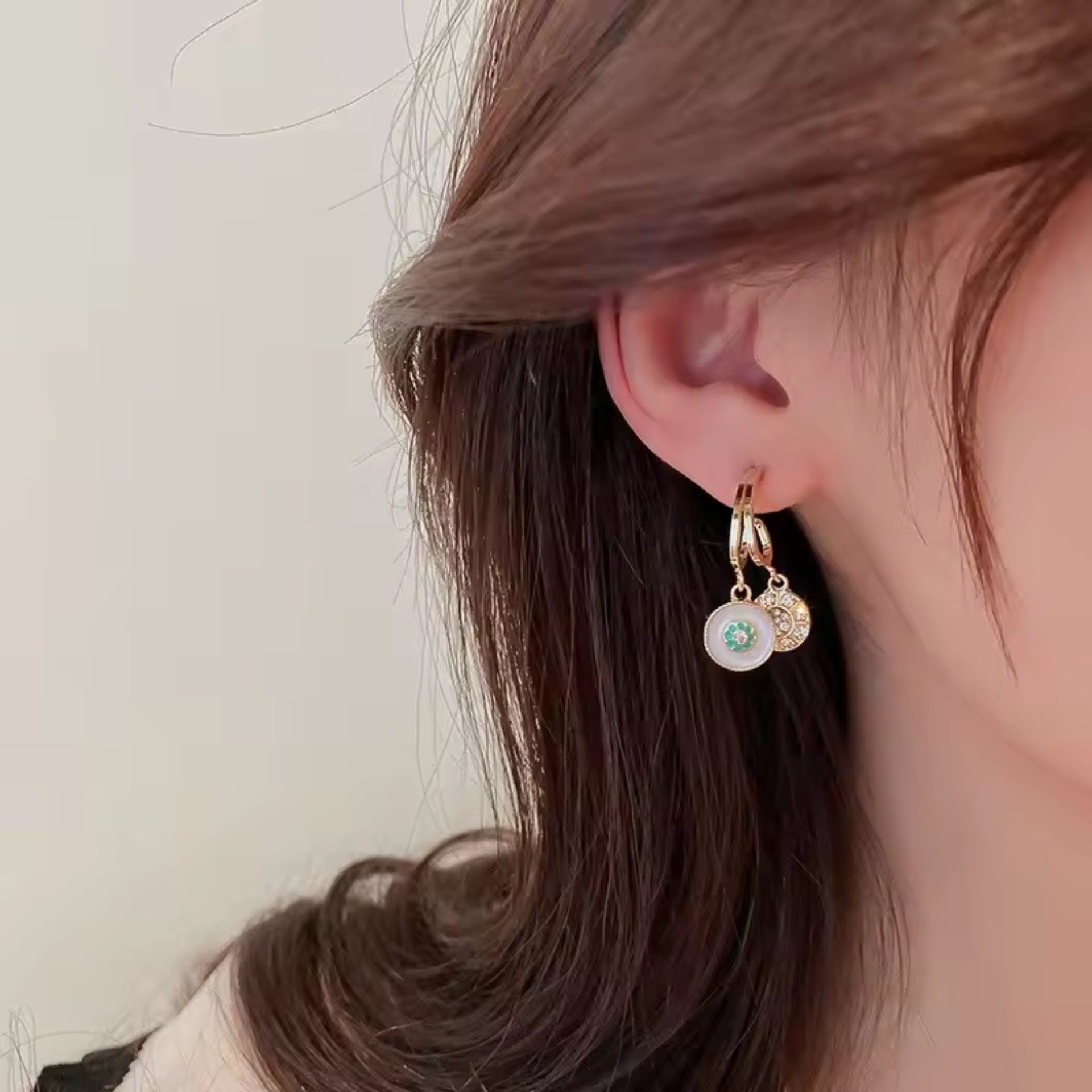 Double Trouble Hoops Drop Earrings