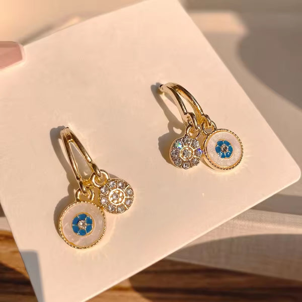 Double Trouble Hoops Drop Earrings
