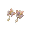 Twin Butterfly Stud Earrings