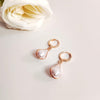 Zirconia Blossom & Pearl Hoop Earrings Combo