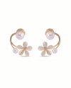 Sophisticated Elegant Flower Stud Earrings