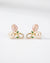 Elegant Tulip Pearl Stud Earrings PINK