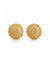 Copper Exquisite Designer Textured Statement Stud Earrings