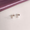 Scarlet Heart & Bow Stud Earrings Combo – Cute Pearl, Red Heart & Ball Studs for Women & Girls