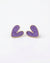 Purple Heart Stud Earrings – Cute Enamel Earrings for Women