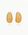 Water drop fold texture earrings