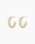 Golden Chain Link Hoop Earrings