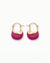 Amethyst Allure Design Hoops