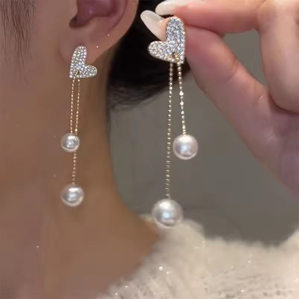 Little Heart Crystal Earrings
