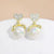 Heart Bow Pearl Earrings
