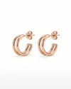 Golden Duo Hoops Earrings