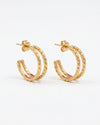 Golden Globe Minimalist Hoop Earrings