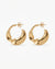 Golden Twist Elegance Hoops