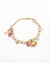 Gold Shell Boho Beach Pink Stone Bracelet