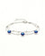 Evil Eye Charm Bracelet with Stars – Silver Protection Jewelry