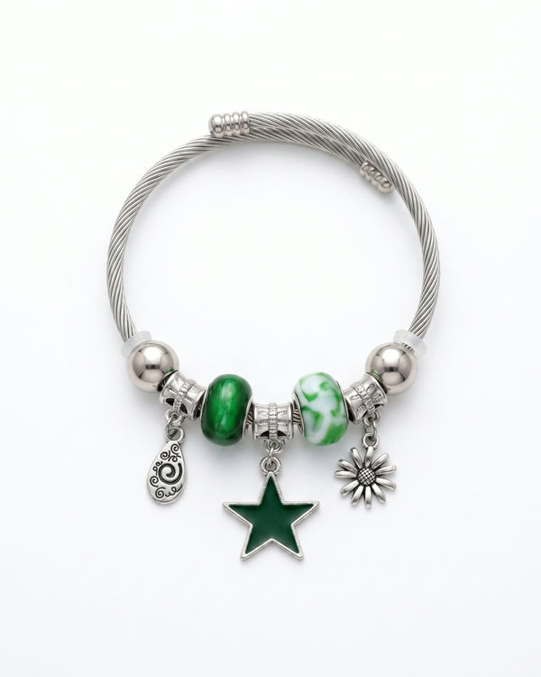 Enchanted Green Star Bracelet
