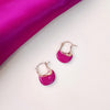 Amethyst Allure Design Hoops