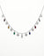 Silver Butterfly Multicolor Pendant Necklace