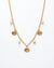 Gold Shell Pearl Charm Necklace