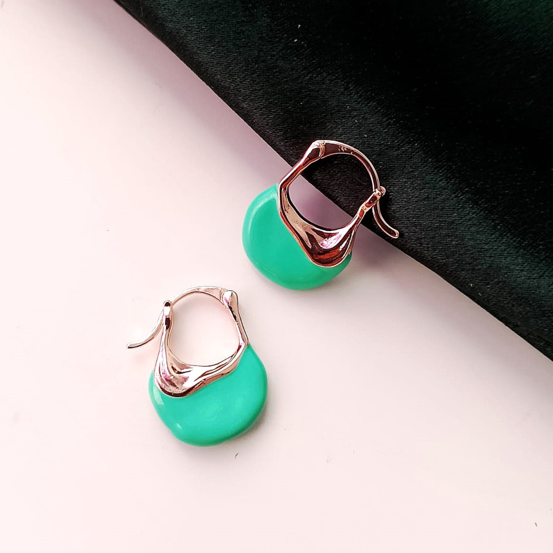 Verdant Elegance Hoops