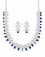 Zig Zag Azure AD Necklace Set BLUE