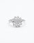Silver Sparkling Crystal Whirl Spin Ring