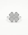 Four-Leaf Clover Anxiety Spinner Ring – Lucky Stress-Relief Jewelry