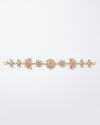 Golden Kundan Matha Patti with Pink Beads