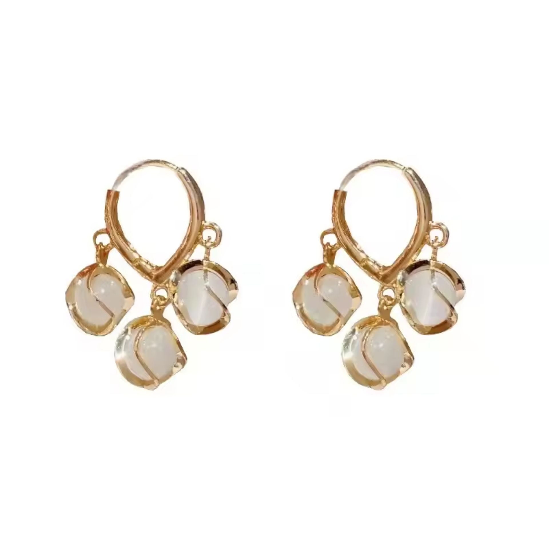 Delicate Hanging Pearl Earrings
