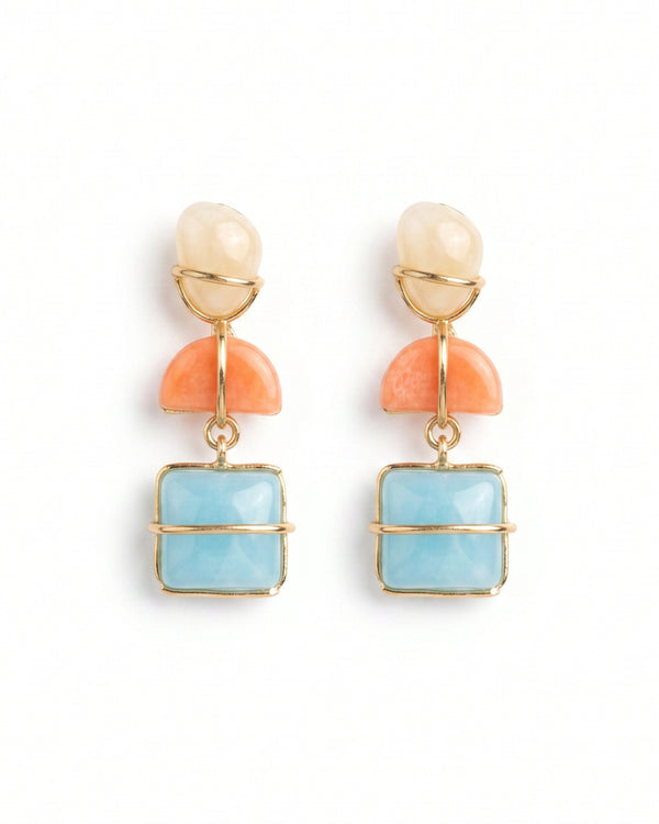 Ocean Blush Drop Earrings