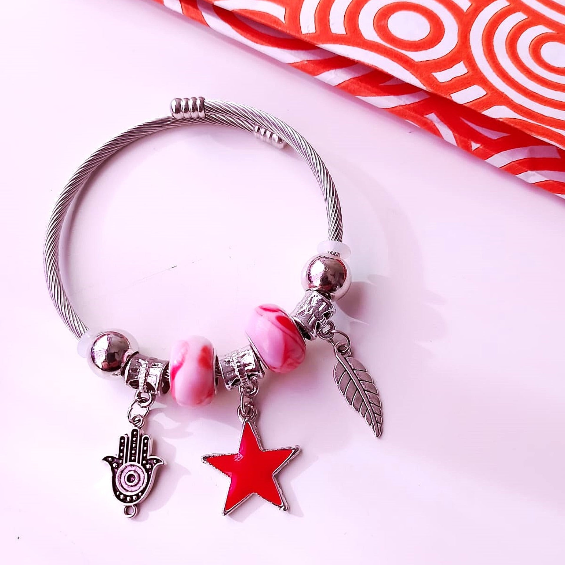 Scarlet Star Charm Bracelet