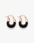 Midnight Allure Beaded Hoops