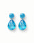 Sparkling AD Water Droplets Earrings BLUE