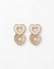 Radiant Duo Heart Studs