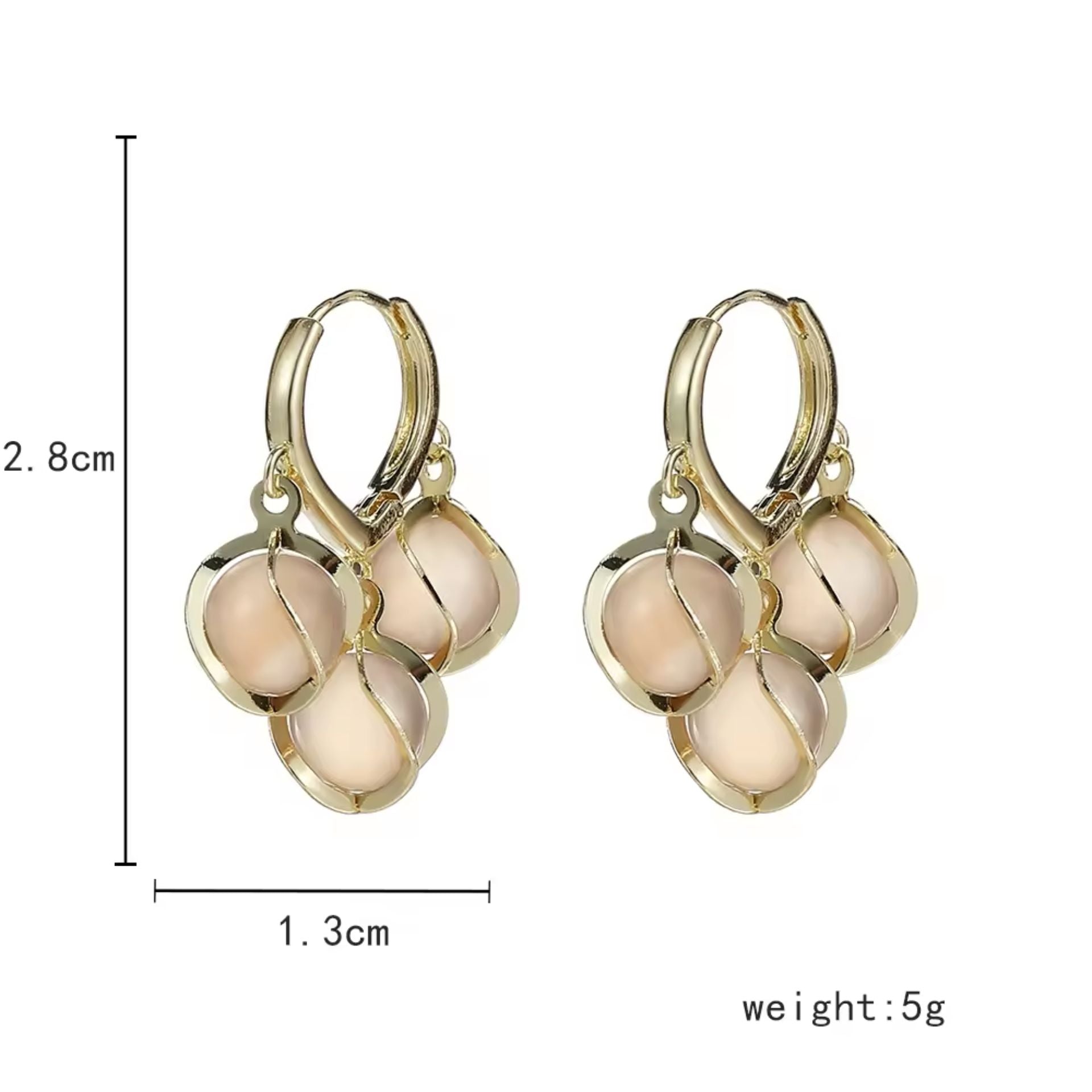Delicate Hanging Pearl Earrings