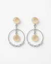Radiant Monalisa Circle Earrings