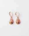 Rainbow Sparkle Zirconia Hoops – Multicolour Gemstone Statement Earrings