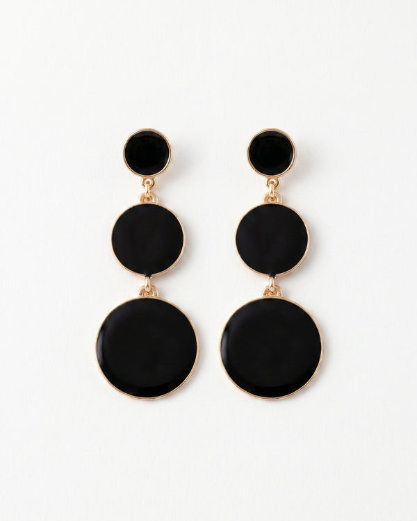 Black Drops Earrings