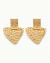 Golden Plated Triangle Earrings