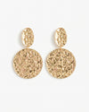 Golden Plated Circular Design Earrings