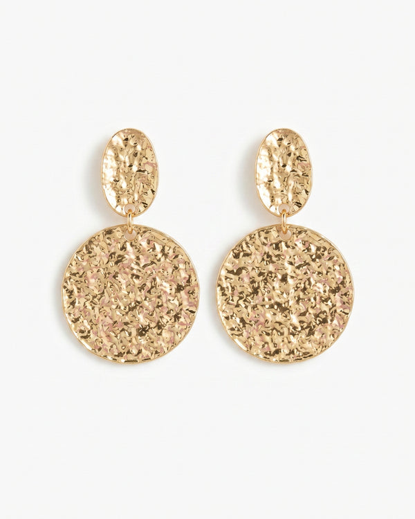 Golden Plated Circular Design Earrings