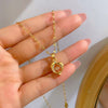 Playful Twin Dolphin Necklace