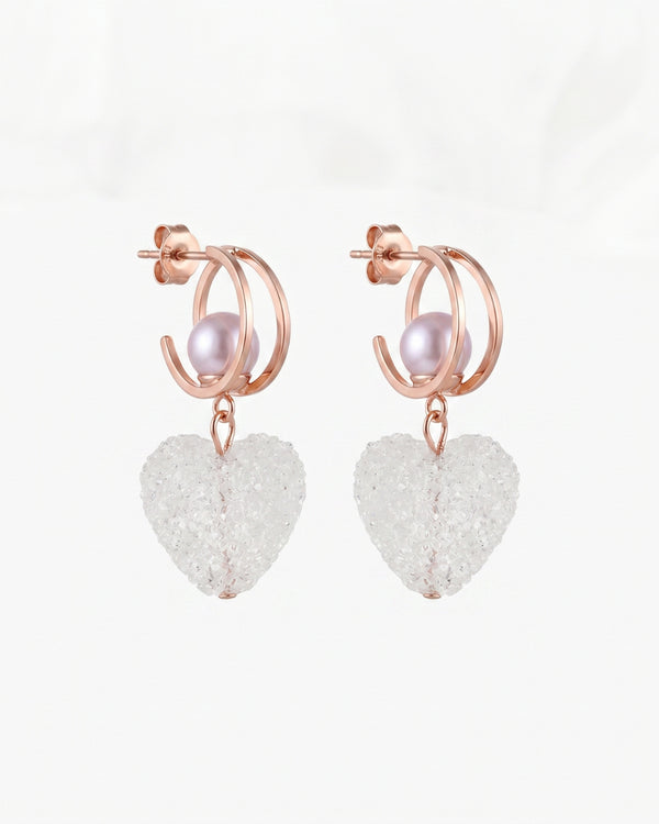 Sugar Love Rose Gold Earrings