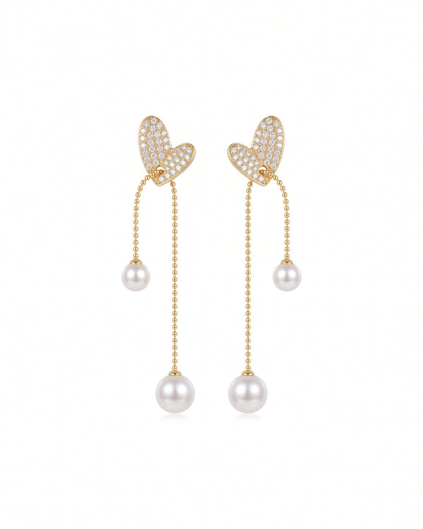 Little Heart Crystal Earrings