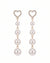 Pearl Crystal Heart Earrings
