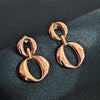 Eternal Elegance Golden Eight Earrings