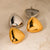Chunky Gold Plated Triangle Studs Earring