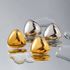 Chunky Gold Plated Triangle Studs Earring